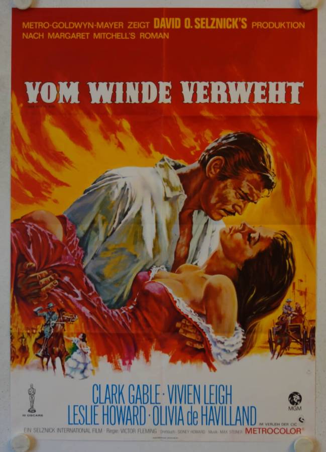 Gone with the Wind re-release german movie poster
